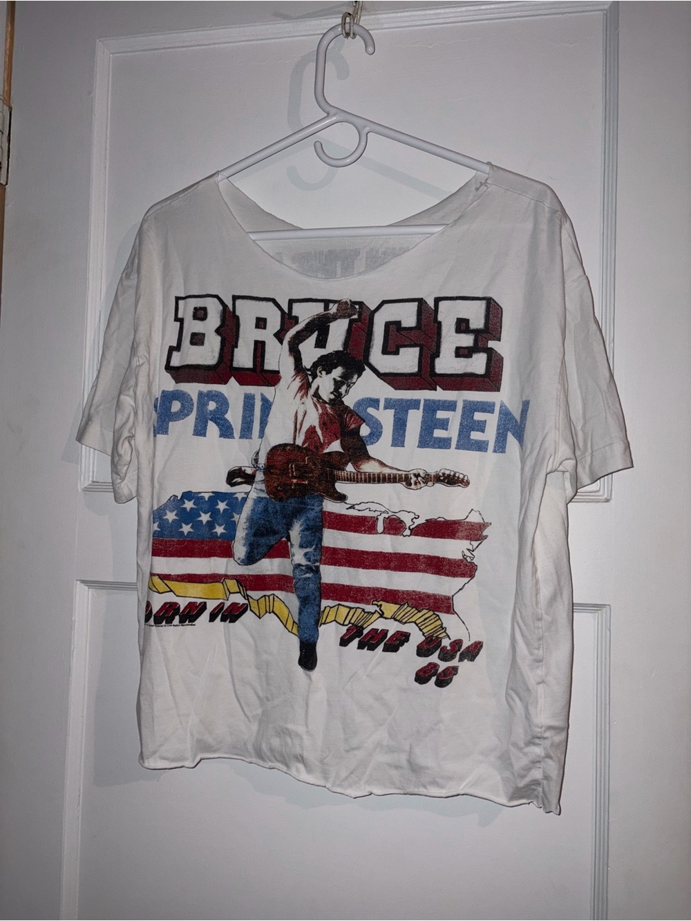 Bruce Springsteen coop neck crop size  S/M